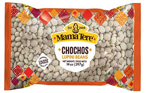 Mama Tere Premium Lupini Beans - Chochos - Imported from Peru - Dried - 14 oz.