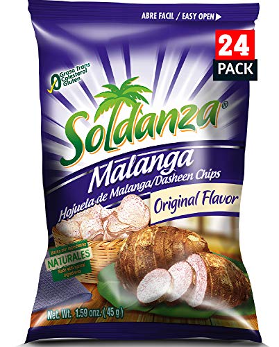 Soldanza Dasheen Chips, 1.6 Ounce (Pack of 24)