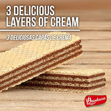 Bauducco Mini Chocolate Wafers - Crispy Wafer Cookies With 3 Delicious, Indulgent Decadent Layers of Chocolate Flavored Cream - Delicious Sweet Snack or Desert - 1.41oz (Pack of 12 single serve individually wrapped)