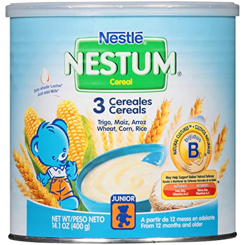 Nestum Toddler Cereal - 3 Cereals - 14.1 oz (Pack - 1)