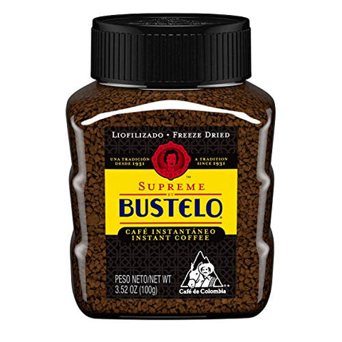 Supreme by Bustelo Freeze Dried Instant Coffee, 3.52 Ounce (Pack of 12)