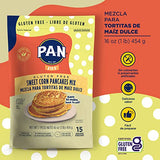 P.A.N Sweet Corn Pancakes Mix – Gluten Free Easy to Prepare 1 lb (Pack of 1)