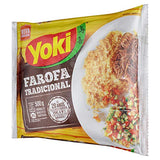 Yoki - Seasoned Cassava Flour - 17.6 Oz - Farofa De Mandioca Pronta Temperada, 1.1 Pound (Pack of 1) (7049)