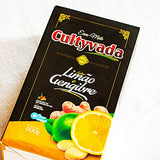 Circle of Drink - Cultyvada Lemon Ginger (Limão Gengibre) Chimarrao Erva Mate - Gourmet - Non-Aged - Super Fresh Green Brazilian Yerba Mate - Vacuum Sealed - 1.1 LB - 500g (1 PACK)