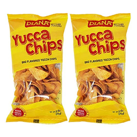 Diana|| Yucca Chips | | BBQ Flavored Yucca Chips || Crunchy Yucca chips || 2.5Oz /71g (pack02)