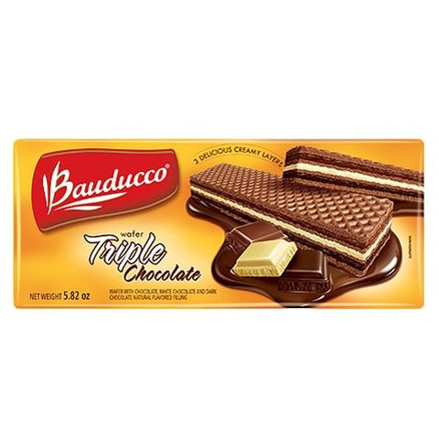 Bauducco Triple Chocolate Wafer - 5.82 oz (Pack of 2)