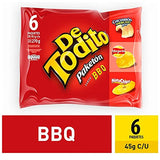 Detodito Colombiano BBQ (12 pack) Each pack comes with Pork Crackling, crispiest potato chips & plantain chips with BBQ flavor snacks for Snack lovers Colombian snack mecato colombiano Colombian food Colombian Candy.