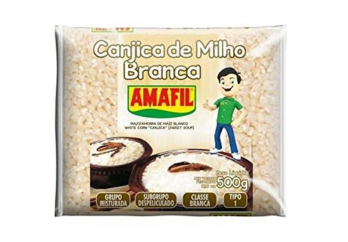 Amafil Canjica de Milho Branca 500g 17.6oz (1 Pack)
