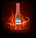 Lizano Tabasco Hot Sauce Costa Rican Spicy Thick Rich Hot Sauce No Vinegar Salsa with Ripe Red Tabasco Pepper Robust Fiery Flavor 62 g., 2.2 fl oz.