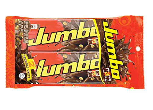 JUMBO Chocolate con Leche y Mani 100 gr. / 3.52 oz - 1 PACK OF 2