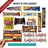 Venezuelan Sweet Snacks Gift Box – International Snack and Candy –Great Assortment of Foreign Treats, Wafer Cookies, Chocolates, Cocosette, Susy, Toronto, Nucita, Galak, Bocadillos, & more. (14 Count)
