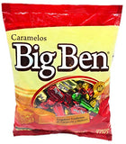 Eight-14 Big Ben Caramel with Nuts - Assorted Individually Wrapped Candy Caramels - 19.39 oz bag of 100 (Assorted caramel/nuts, 100 pcs)