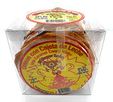 El Super Leon, Obleas con Cajeta, Obleas , Cajeta, Dulce de Leche, dulces mexicanos, mexican candy. Pack 24 each de 2.8 OZ (80 Gr)e Leche