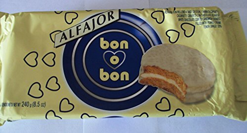 Alfajor Bon O Bon Blanco 240gr 7 Pack