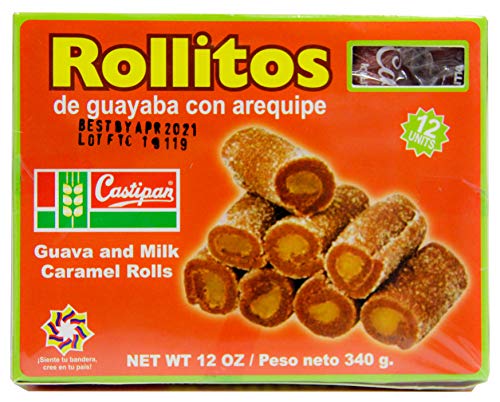 Castipan Rollitos de Guayaba Con Arequipe 12 Oz