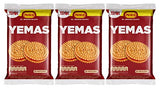 Pozuelo Yemas Cookies | Guava Jelly Filled | Delicious On-The-Go Treat | 11 Oz (Pack of 3)