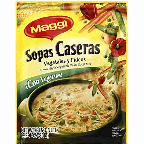 Maggi Sopas Caseras Vegetable, 2.99-Ounce (Pack of 12)