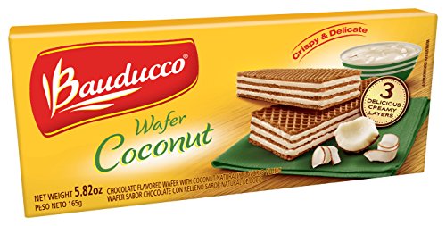 Bauducco Wafer, Coconut, 5.82 Ounce (Pack of 18)