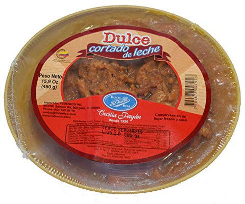 Dulces Del Valle Dulce Cortado De Leche / Caramel Milk Curd (450 Gram / 15.9 Ounces)