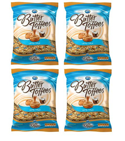 ARCOR Bala Butter Toffees Doce de Leite 600 grs. - 4 Pack / Caramel Candy 1.5 lb. - 4 Pack.