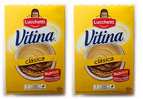 VITINA Clásica Alimento a Base de Semola y Trigo 500 gr. | Semolina and Wheat-based Food 1.1 lb. - 2 PACK