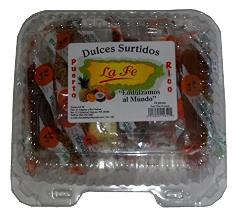 Assortment Sweets of Puerto Rico (Surtido De Dulces Tipicos De Puerto Rico) 21 Pieces (1 Oz Each/piece) By Fabrica De Dulces La Fe