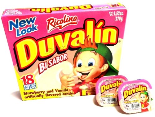 Duvalin Strawberry & Vanilla Mexican Sweet Candy 18 Pcs 9.52oz