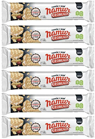 Nougat Namur Georgalos delicious kosher waffle 25g-0.88 Oz - 6 count