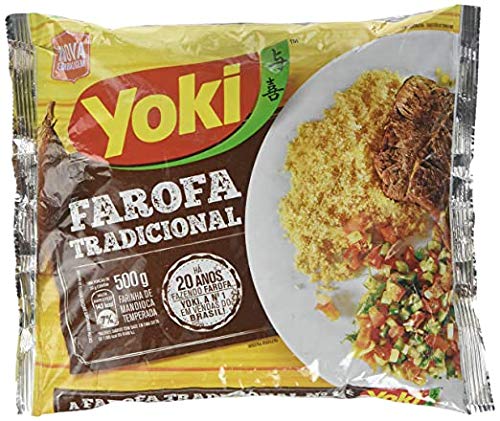 Yoki - Seasoned Cassava Flour - 8.81Oz - Farofa De Mandioca Pronta Temperada