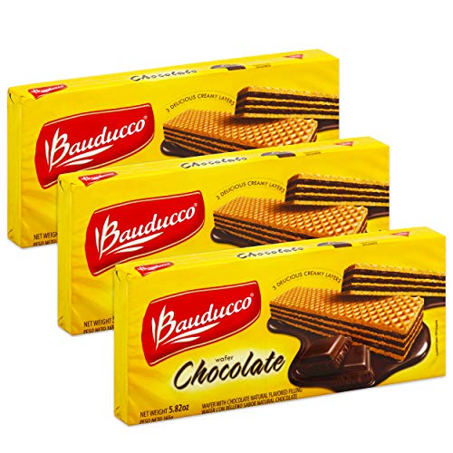 Bauducco Chocolate Wafers, 5.82-Ounce Sleeve (3 Pack)