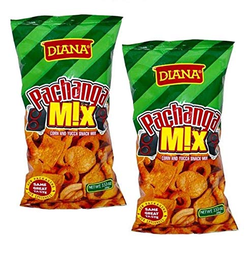 DIANA Pachanga Mix 100 gr. / Corn and Yuca Snack Mix 3.53 oz. - 2 Pack.