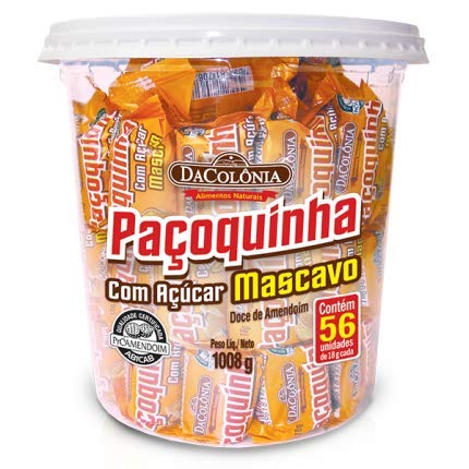 Da Colônia Paçoquinha com Açúcar Mascavo 1kg | Ground Peanut Candy with Brown Sugar 35.5oz