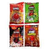 Mexican Candy Lollipop Bomba Chile All Flavors Bundle 40 Pieces