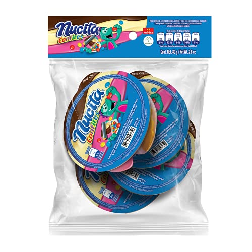 Nucita Trisabor Confites Bags | Delicious On-The-Go Treat | Candy for Children | 4 Pieces in Each Bag | Chocolate, Vanilla & Strawberry Flavors | 2.8 Ounce (Pack of 12)
