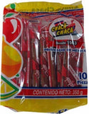 Chaca-chaca Tamarindo De Frutas Sal Y Chile Tamarind Mexican Candy 10 Pcs