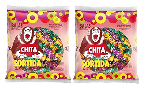CHITA Balas Sortidas 600 grs. - 2 Pack / Assorted Chewable Candies 21.16 oz. - 2 Pack.