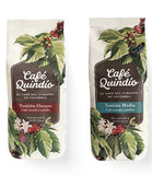 Cafe Quindio Traditional Medium Roast Coffee, The Coffee from The Heart of Colombia, 100% Colombian Arabica Coffee, Artisanal Cultivation Single Estate Coffee. (Ground, 500g/17.6 oz)