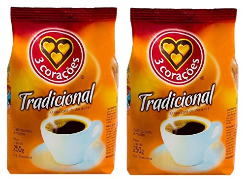 3 Coracoes - Coffee Roast and Ground - Traditional - 17.42oz (PACK OF 2) By BRCOFFEE®