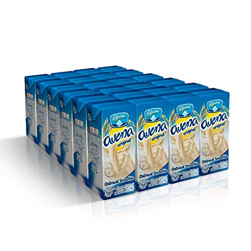 AVENA ALPINA Original Oatmeal Smoothie. 100% Organic Whole Grain Oats. Low Sugar, Low Carbs, Non-GMO Oats. Your Instant Oatmeal 24 Pack x 6.7 ounces each.