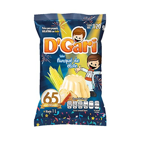 D'Gari Gelatin Dessert - Dgari Gelatina Sabores 5 pack (Cornbread)