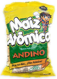 Maiz Atomico Andino con Maca , Maná Confitado, Pasankalla, Tutucas, Maíz Inflado Azucarado Sugary Puffed Corn, Cocoliche, Cancha, Mana Maiz, Pululos, Andean Puffed Corn cereal, 4.41 oz (125 gr)