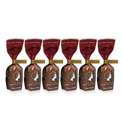 Helena Chocolatier Chocotejas Pecana 26g | Peruvian Pecan Chocotejas 6 Pack Box, 5.5 Ounces