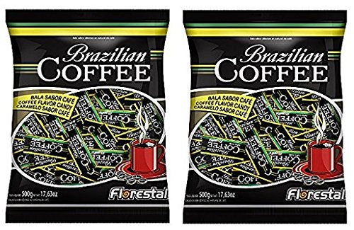 FLORESTAL Bala de Cafe 500 gr. - 2 Pack | Brazilian Coffee Candy 1.1 lbs - 2 Pack