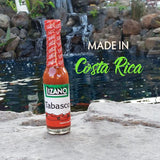Lizano Tabasco Hot Sauce Costa Rican Spicy Thick Rich Hot Sauce No Vinegar Salsa with Ripe Red Tabasco Pepper Robust Fiery Flavor 62 g., 2.2 fl oz.
