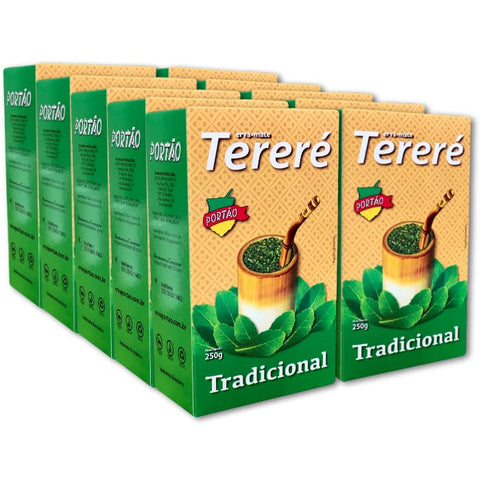 Yerba Mate Tereré Portão Fresh and Green Brazilian Erva Mate Traditional Tereré (Pack of 10) 250g / 8.82oz / 0.55lb.