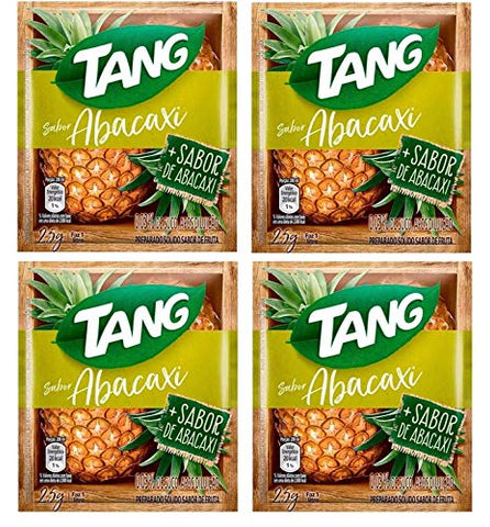 TANG Suco Sabor Abacaxi 25 grs. - 4 Pack. / Pineapple Flavor 0.88 oz. - 4 Pack.