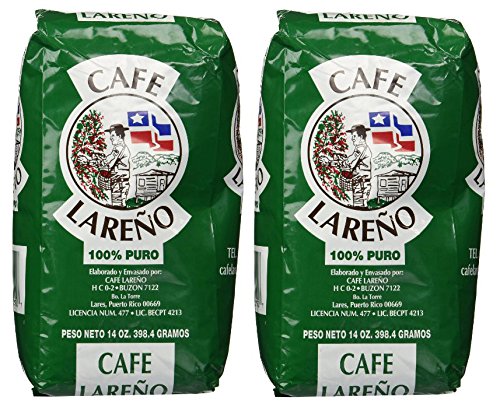 Café Lareño Ground Coffee Puerto Rican Coffee 2 Bags of 14oz. Each
