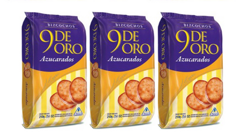 3 Pack - 9 DE ORO - Cookies