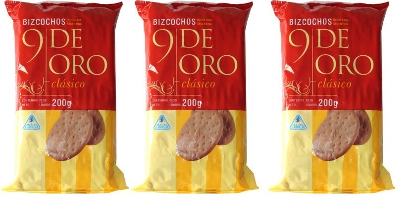 3 Pack - 9 DE ORO - Cookies